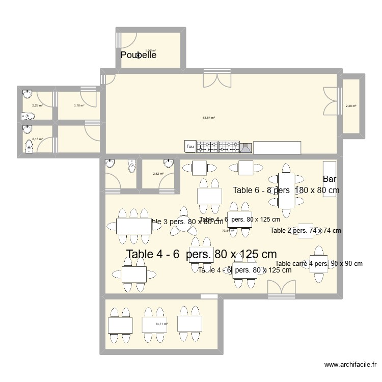 plan cuisine. Plan de 0 pièce et 0 m2