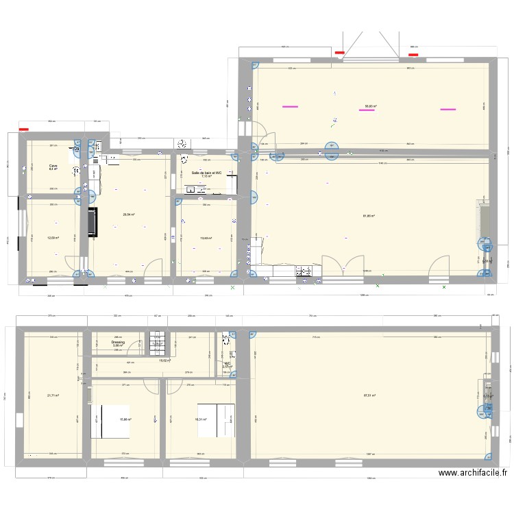  Maison Montmerrei 2. Plan de 17 pièces et 372 m2