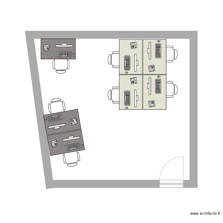 Bureau 407. Plan de 0 pièce et 0 m2