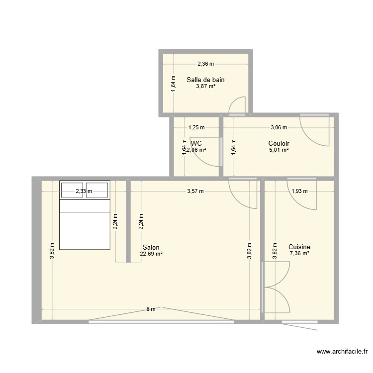 Amiral Mouchez. Plan de 0 pièce et 0 m2