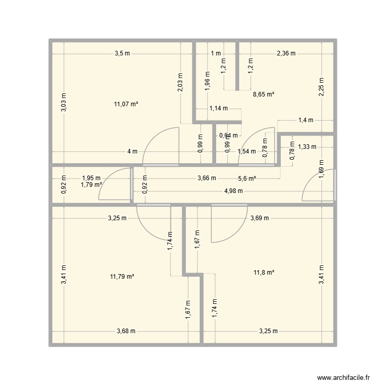 mur escout. Plan de 0 pièce et 0 m2