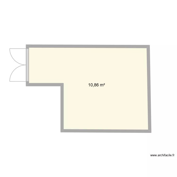 Atelier. Plan de 2  et 13 m²