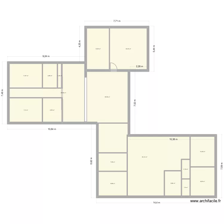 BENESSE. Plan de 17 et 228 m² BENESSE. Plan de 17 et 228 m²
