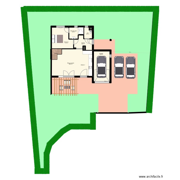 EL BARIAKI villa 6. Plan de 22 pièces et 451 m2
