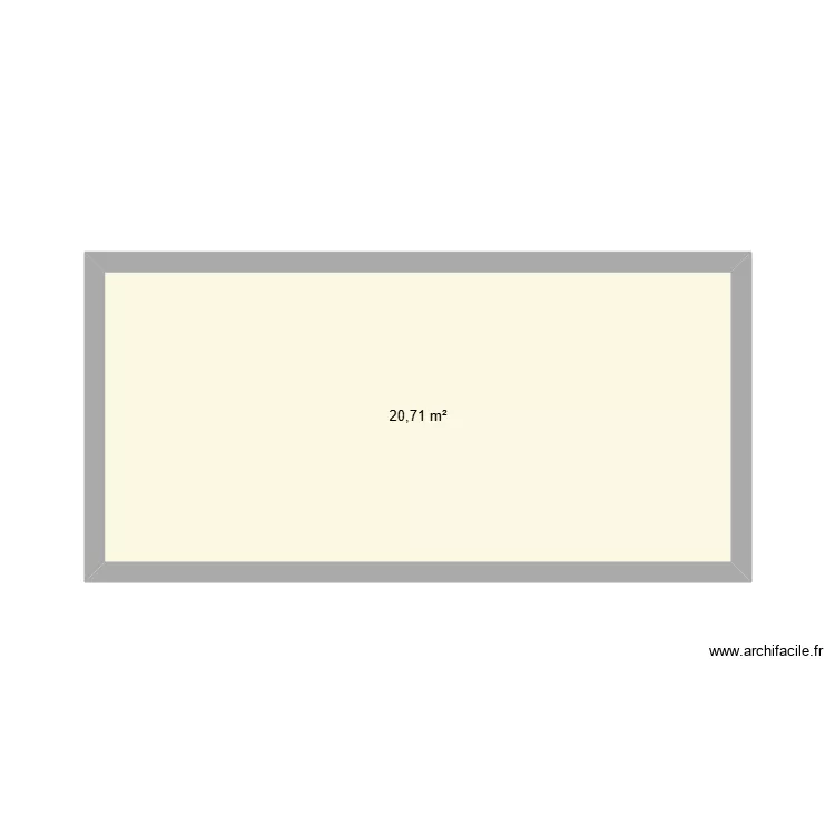 module 7M 3.5M. Plan de 1  et 21 m²