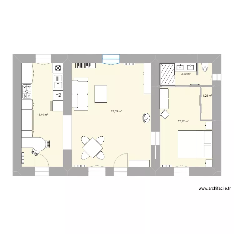 matour id&eacute;e. Plan de 