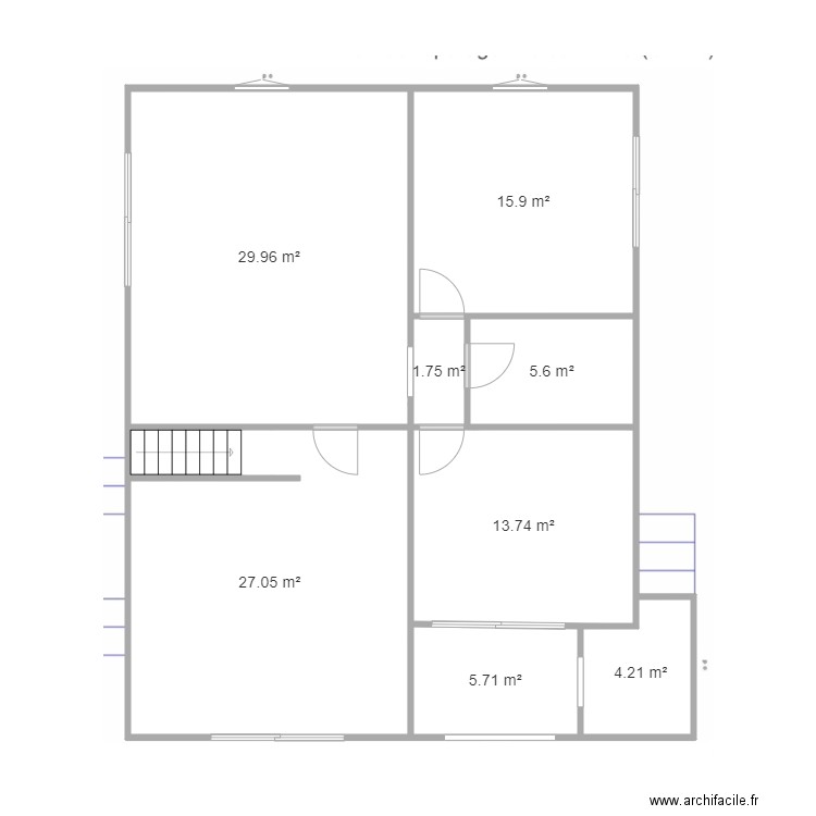 roude d'azur RDC. Plan de 8 pièces et 104 m2