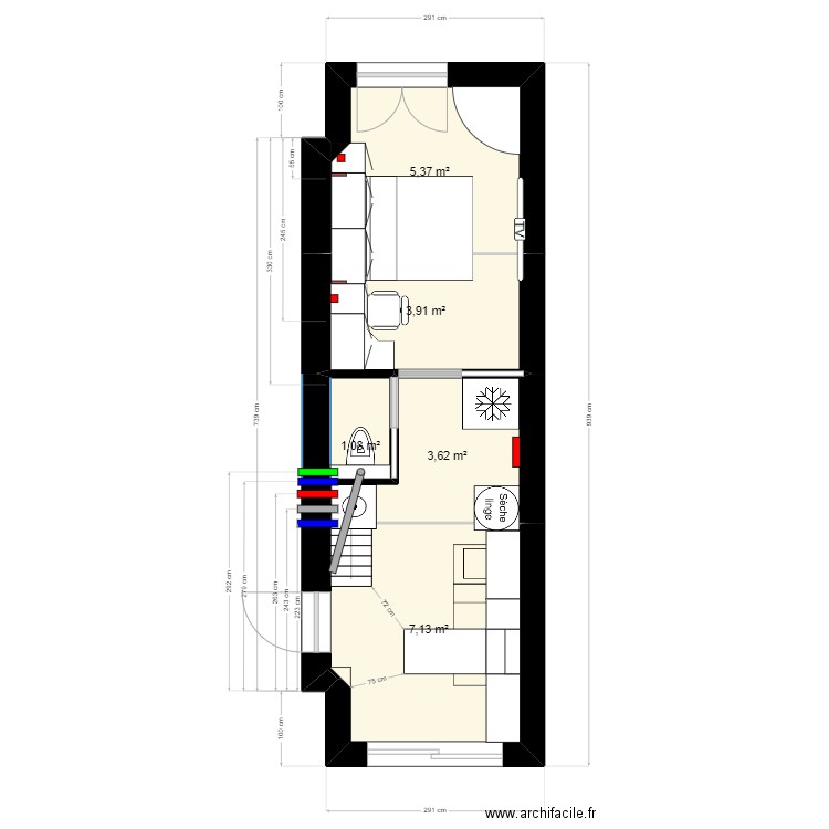 Plans garage V3. Plan de 10 pièces et 73 m2