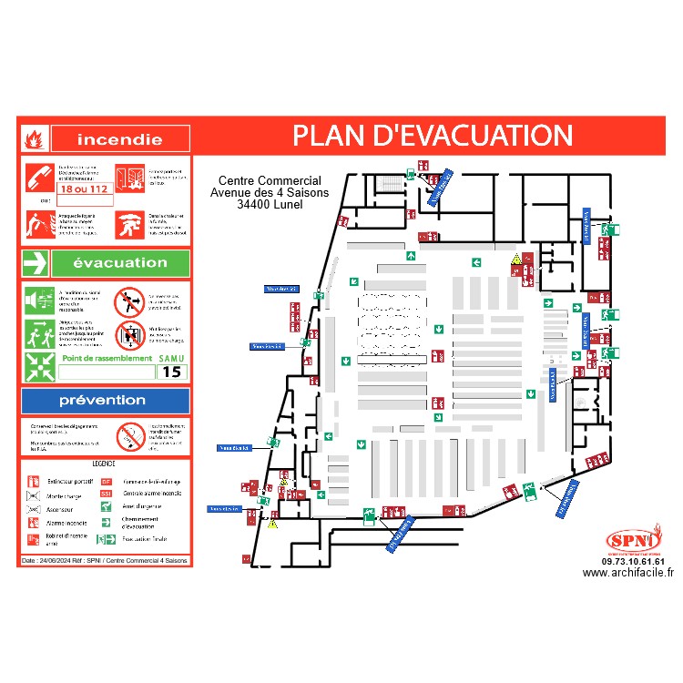 INTERMARCHÉ 4 SAISONS EVAC 4. Plan de 0 pièce et 0 m2