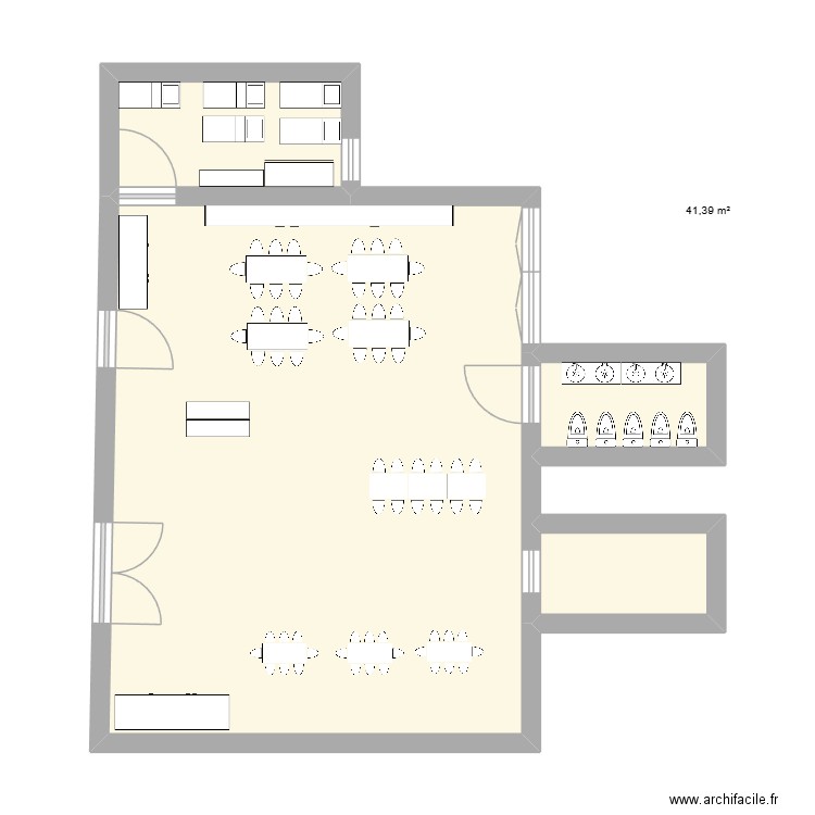 stage ssssss. Plan de 4 pièces et 51 m2