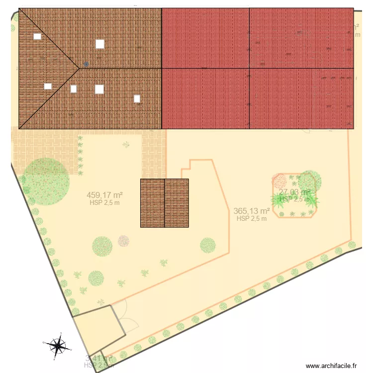 projet maison montauban travaux toiture. Plan de 62  et 2389 m²