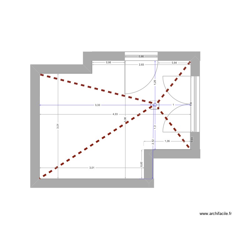 cour. Plan de 0 pièce et 0 m2
