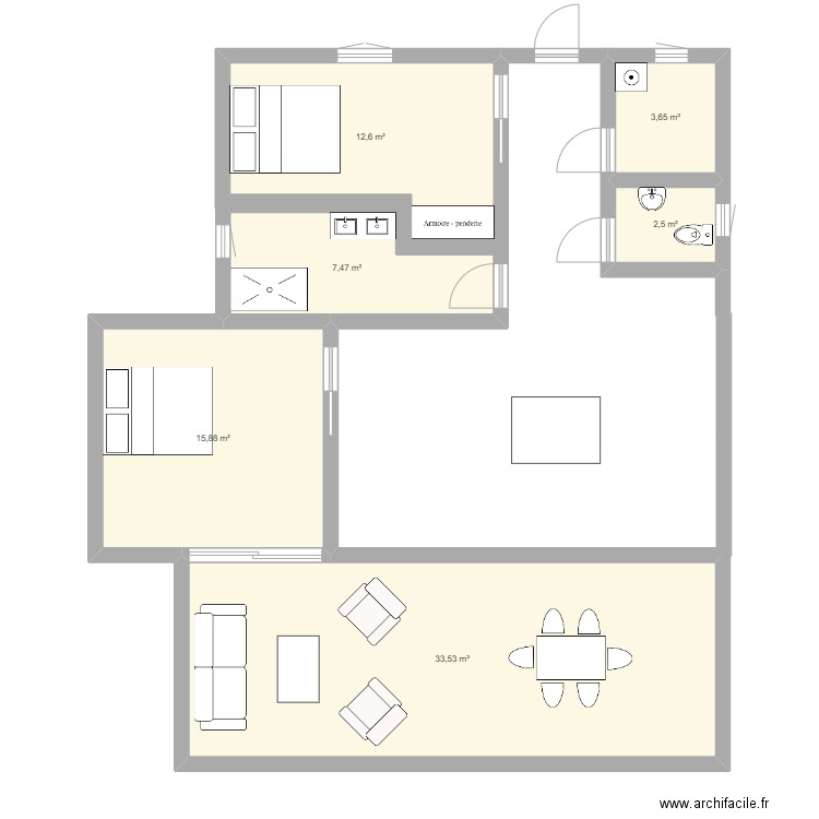 Cottage 2. Plan de 0 pièce et 0 m2