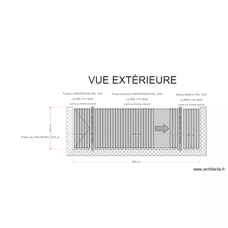 Etude DAREINE. Plan de 