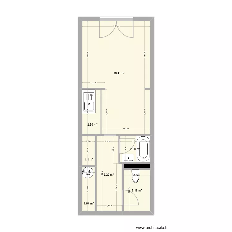 maurice denis. Plan de 8 et 36 m² maurice denis. Plan de 8 et 36 m²