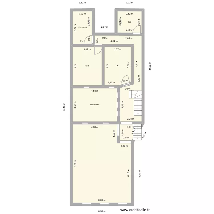 APPART SCI POMCE. Plan de 8  et 116 m²