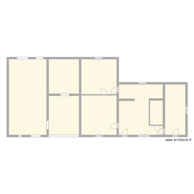 ferme 1. Plan de 8 pièces et 192 m2
