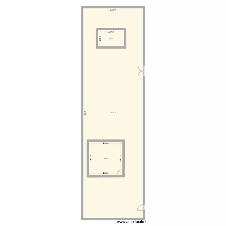magasin Cadiou. Plan de 3 et 290 m² magasin Cadiou. Plan de 3 et 290 m²