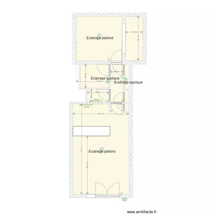 alexandre  &eacute;clairages. Plan de 