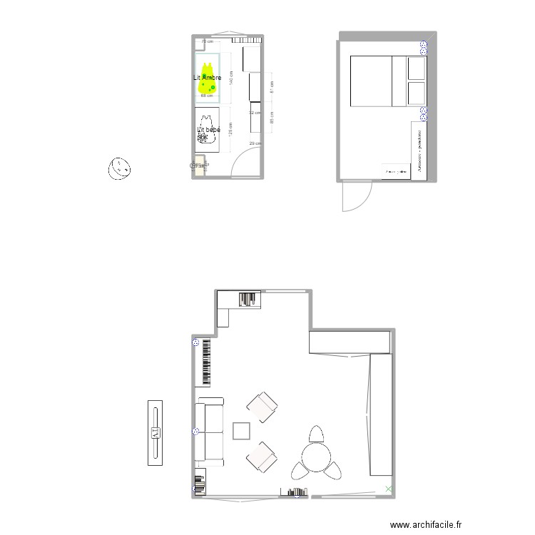 Ch3. Plan de 1 pièce et 0 m2