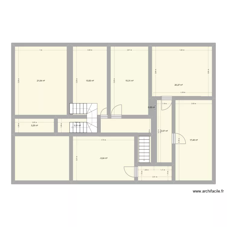 étage gites. Plan de 10 et 116 m² étage gites. Plan de 10 et 116 m²