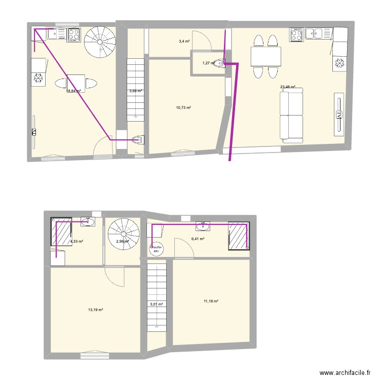 RDC Fourques . Plan de 0 pièce et 0 m2