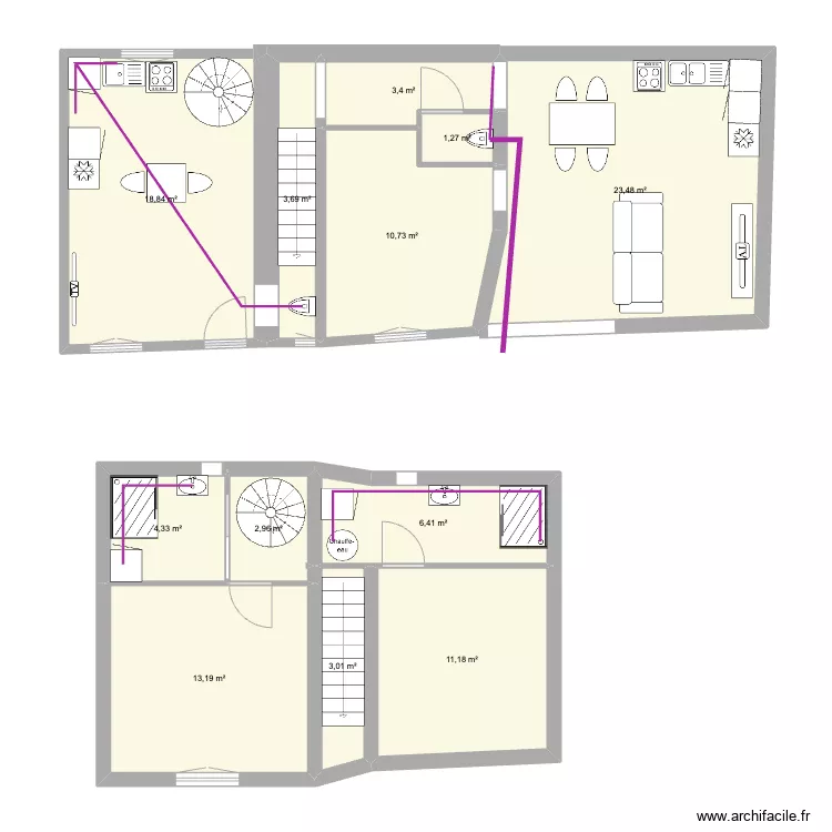 RDC Fourques . Plan de 0 pièce et 0 m2