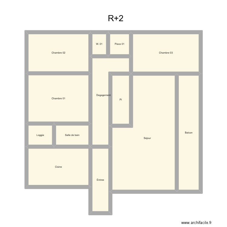350602517. Plan de 13 pièces et 123 m2