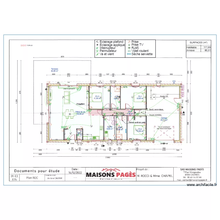 ROCCI CHAPEL. Plan de 