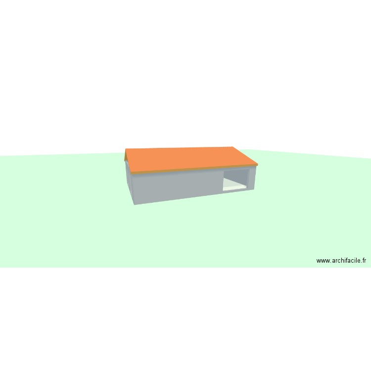 Garage V2. Plan de 1 pièce et 86 m2