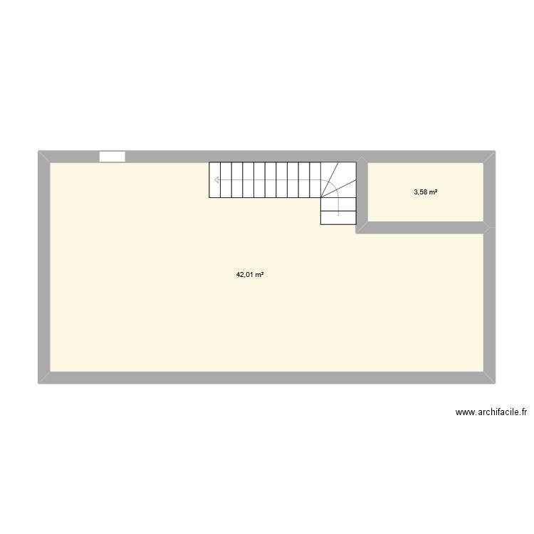 mimi. Plan de 2 pièces et 46 m2