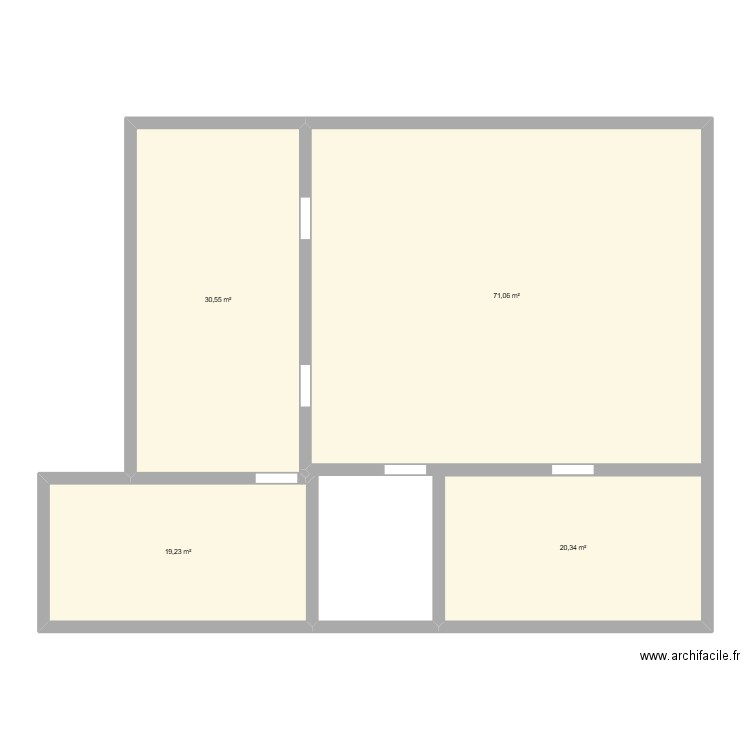 RC AKIL. Plan de 4 pièces et 141 m2
