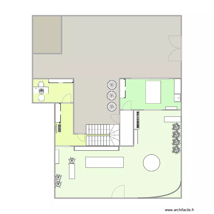 caron fleur. Plan de 