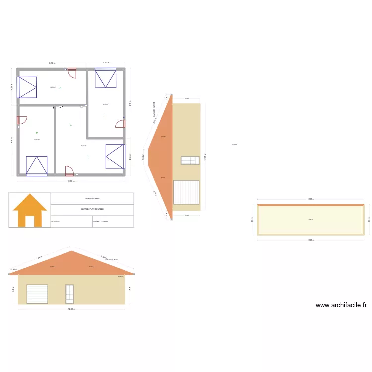 GARAGE MASSE ET FACADE P2. Plan de 