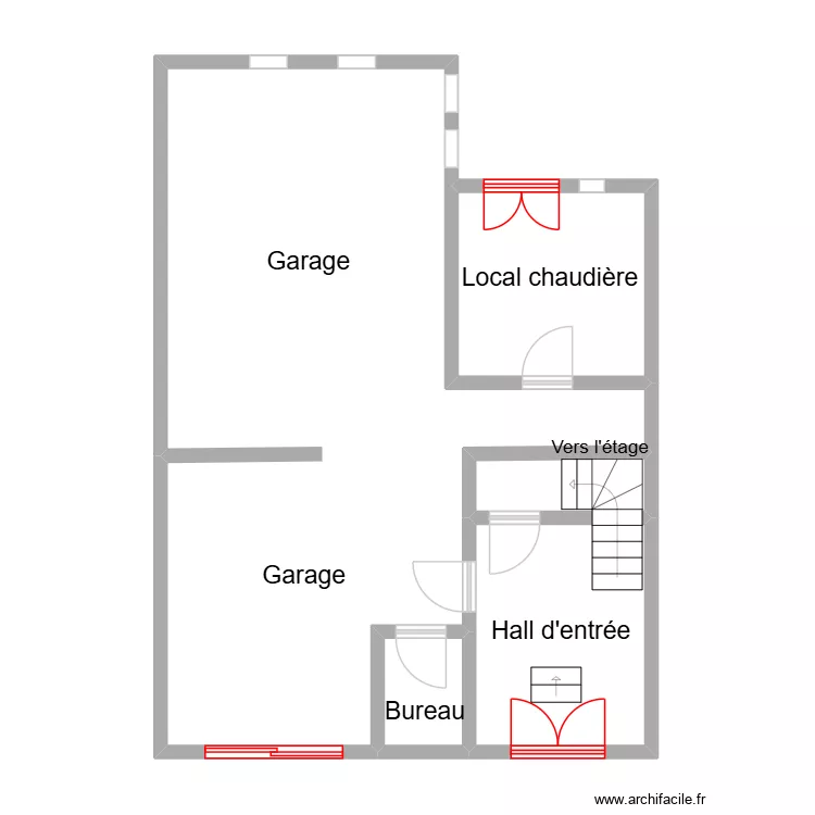 Colin_Plan. Plan de 5  et 72 m²