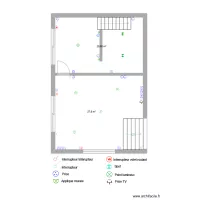 Chambre + salon &eacute;lectricit&eacute;