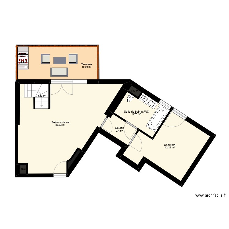 METAL HORIZON. Plan de 16 pièces et 83 m2
