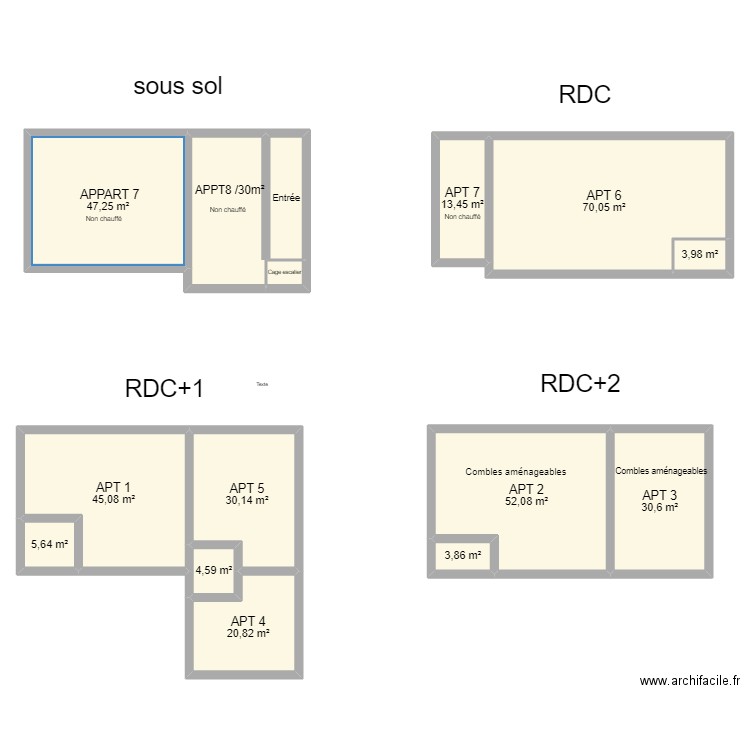 Plan GAUTHIER TRYSTAN. Plan de 15 pièces et 365 m2