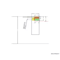plan split chambre bleue zoom caisson