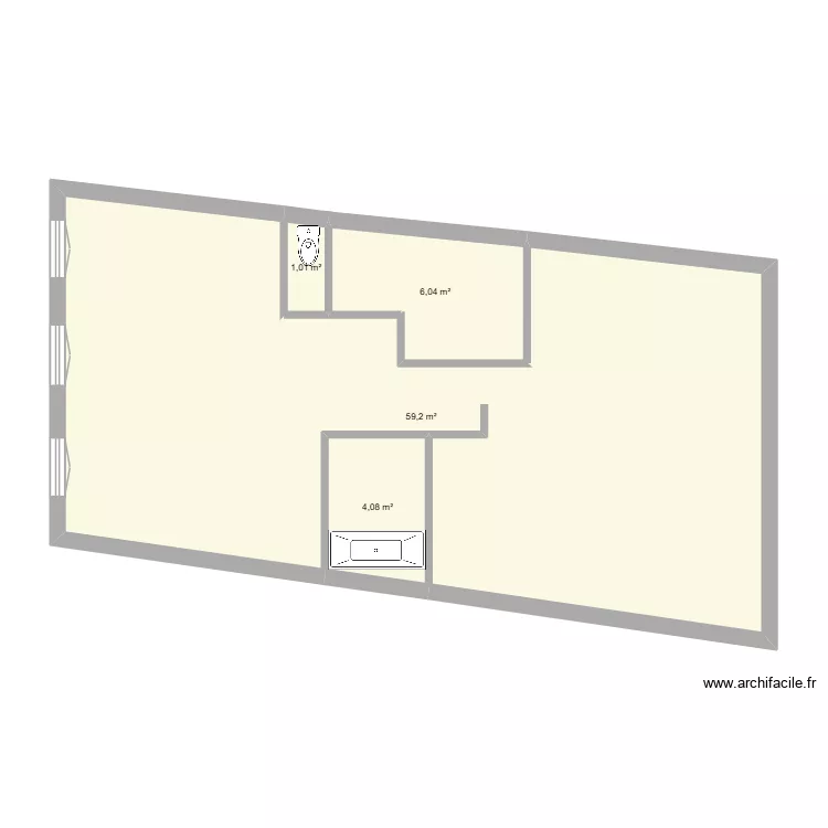 EMILIE origine bis. Plan de 4 et 70 m² EMILIE origine bis. Plan de 4 et 70 m²