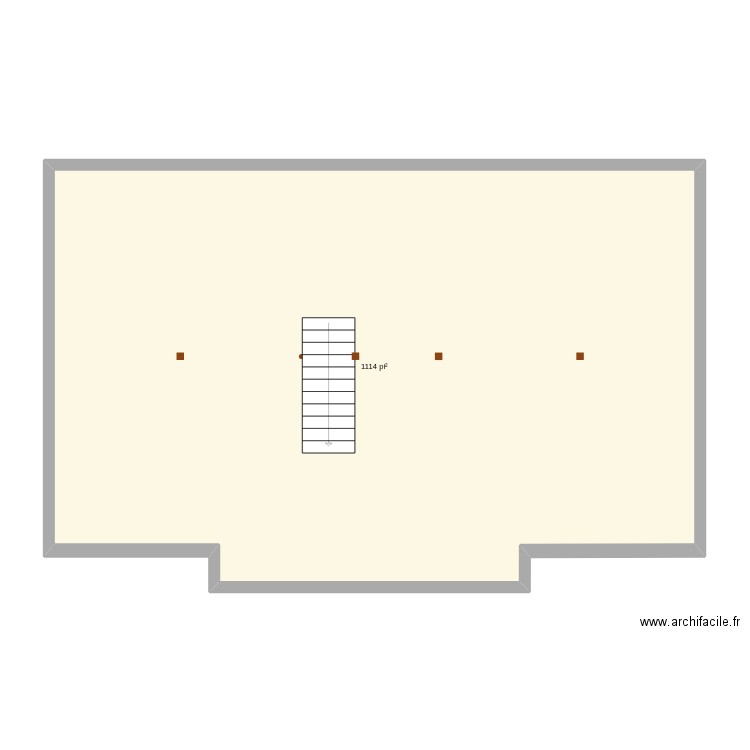 sous sol inter géné. Plan de 1 pièce et 103 m2