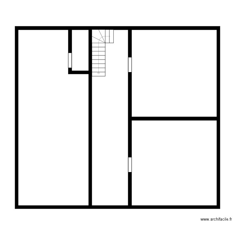 sci du centre. Plan de 10 pièces et 262 m2