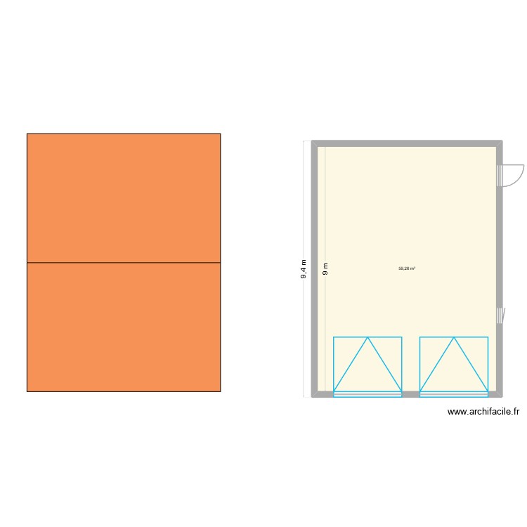 garage. Plan de 0 pièce et 0 m2 garage. Plan de 0 pièce et 0 m2