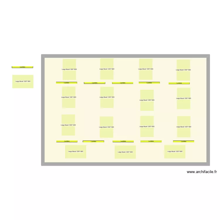 REFECTOIR VIALA LACOSTE. Plan de 1 pièce et 122 m²