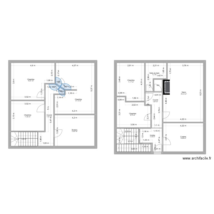METENIER / TENEUR. Plan de 15 pièces et 155 m2