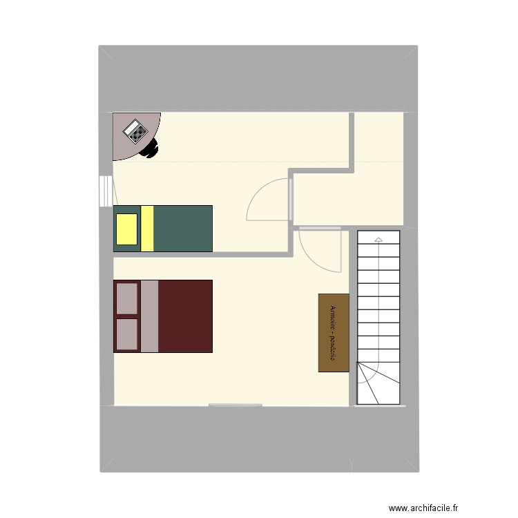 Clos Lot 1 Etage Revu. Plan de 5 pièces et 41 m2