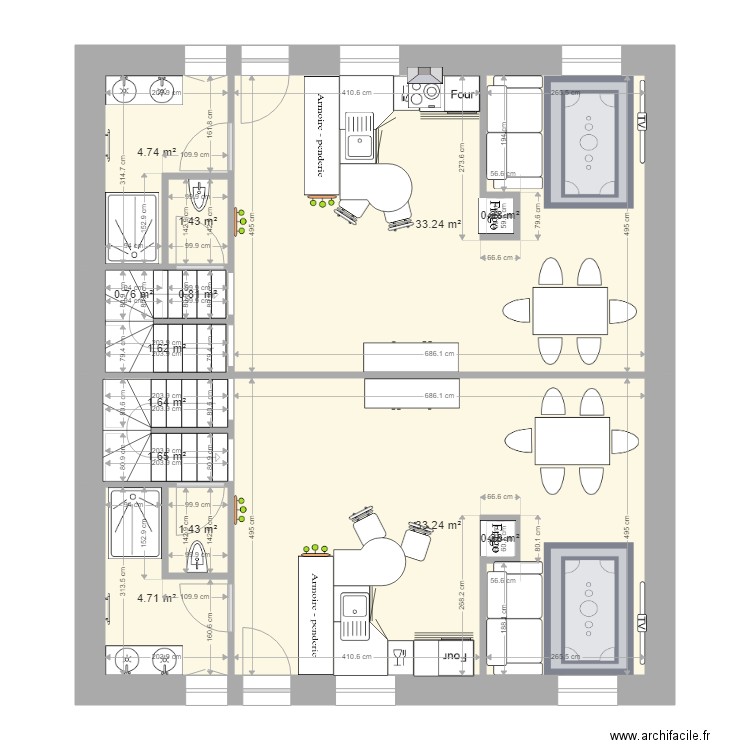 Manu4 bâtiment agricole. Plan de 0 pièce et 0 m2