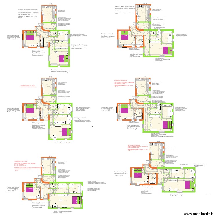 Options extension 14nov21 . Plan de 52 pièces et 404 m2