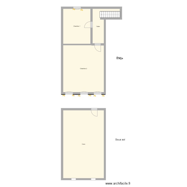 Croquis ZENTZ Etage sous sol. Plan de 0 pièce et 0 m2