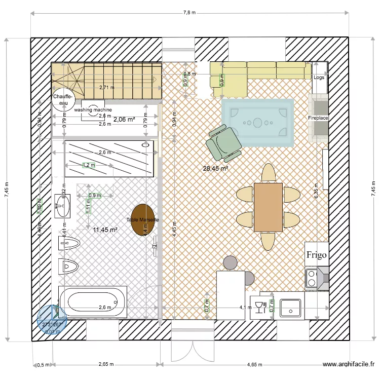 La Forge rez option 4consolidé. Plan de La Forge rez option 4consolidé. Plan de